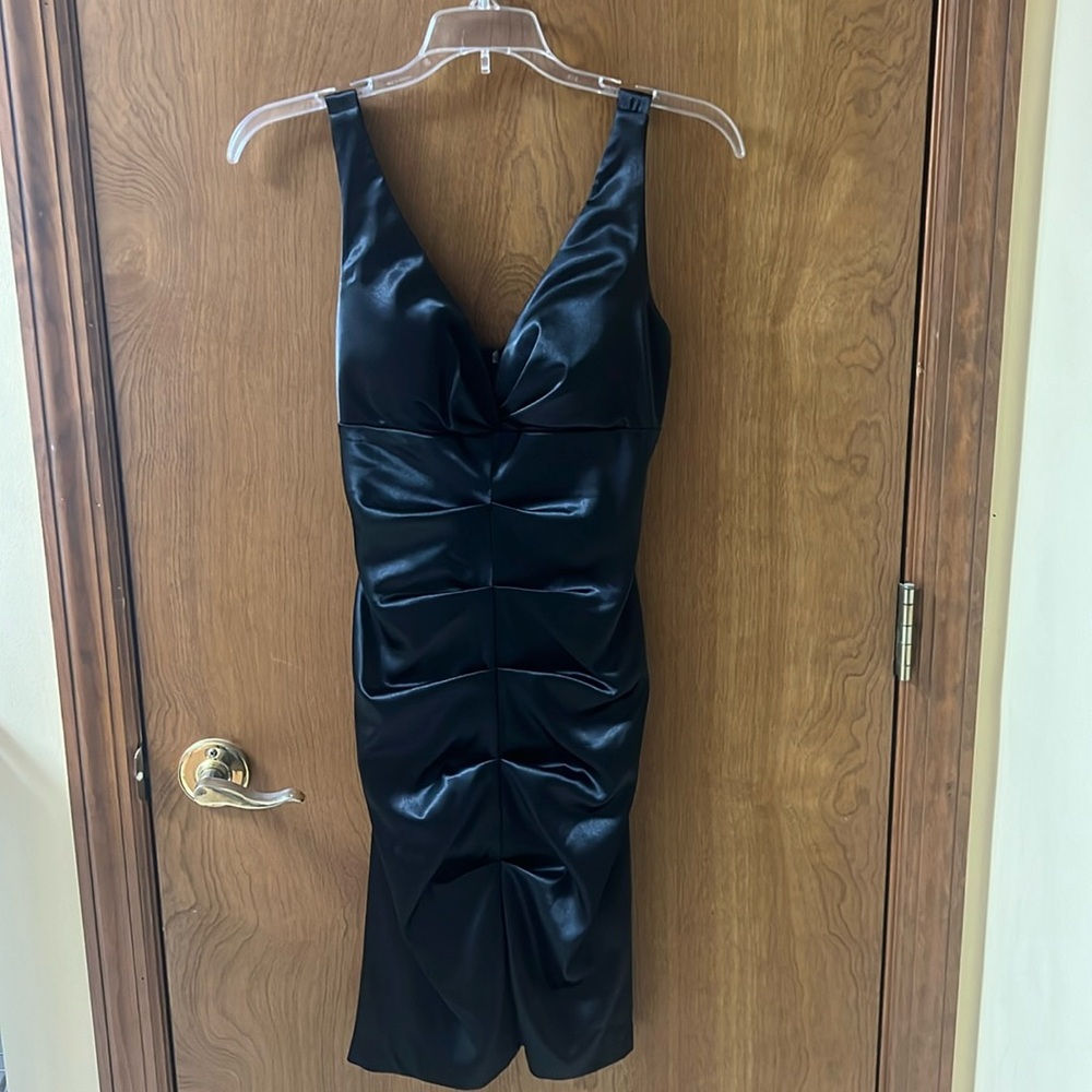 Black Satin Dress